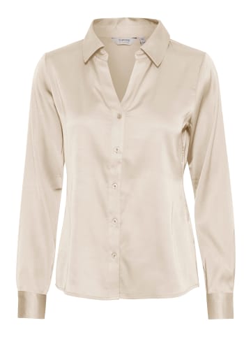 b. young Langarm - Hemd BYHENCE Regular fit in Cement