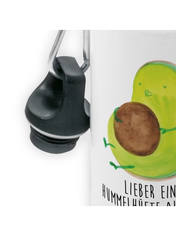 Mr. & Mrs. Panda Kindertrinkflasche Avocado Pfeifen mit Spruch in Weiß