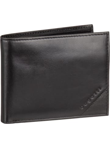 Bugatti Geldbörse Nobile Horizontal Wallet with Flap in Schwarz