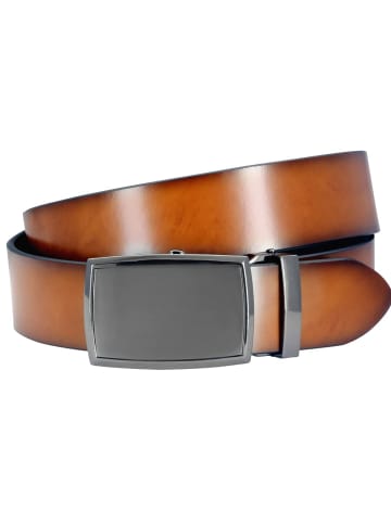 Lindenmann Gürtel für Herren in cognac