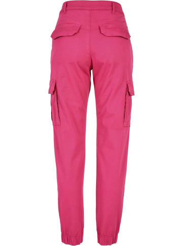 Urban Classics Cargo Trousers in hibiskus pink