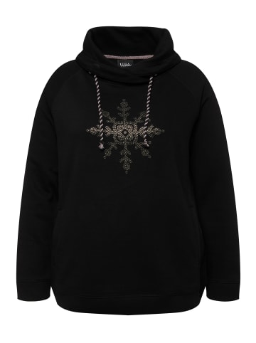 Ulla Popken Sweatshirt in schwarz