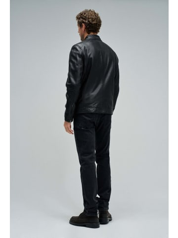 Salsa Jeans Lederjacke Biker in Black