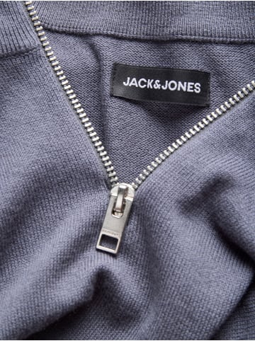 Jack & Jones Strickjacke mit Viertelreißverschluss in Turbulence