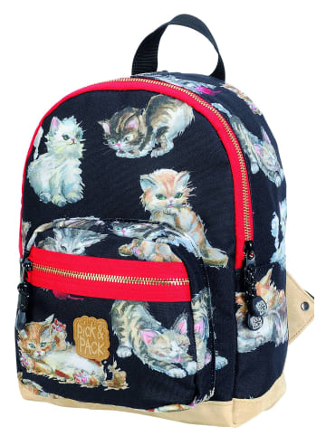 Pick & Pack Rucksack Kittens in Schwarz