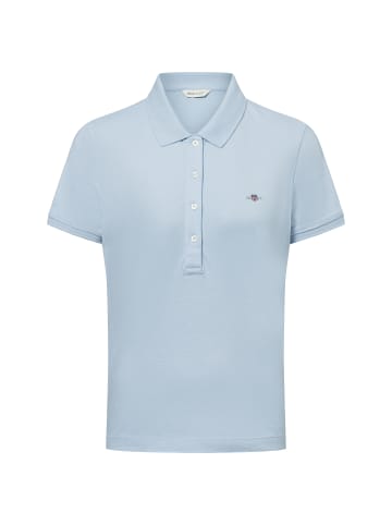 Gant Poloshirt SLIM SHEILD CAP SLEEVE in hellblau
