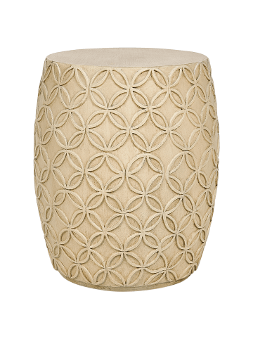 Beliani Beistelltisch ZOGNO in Beige - (W) 33 x (H) 47 x (L) 33 cm
