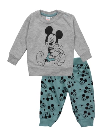 United Labels 2-Teiler Disney Mickey Mouse Baby Set in grau