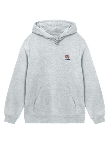F4NT4STIC Hoodie London Red Bus Bestickt in grau meliert