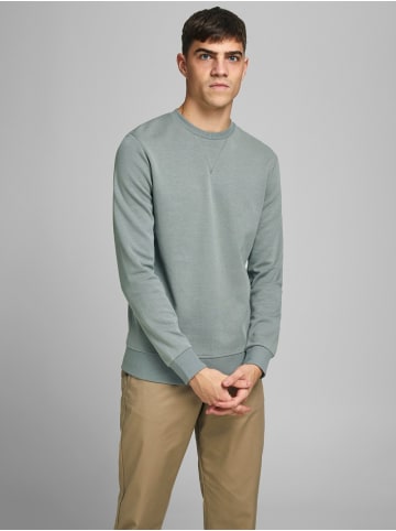 Jack & Jones Basic Sweater Langarm Sweatshirt Rundhals Pullover JJEBASIC in Grau-4