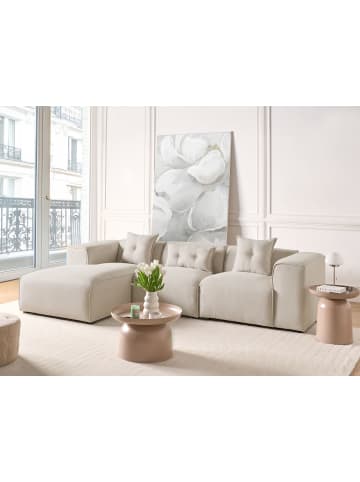 Beliani 3-Sitzer Sofa DOLVA in Beige/Schwarz - (W) 294 x (H) 72 x (L) 170 cm