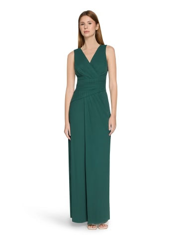 Vera Mont Abendkleid mit V-Ausschnitt in Dark Emerald