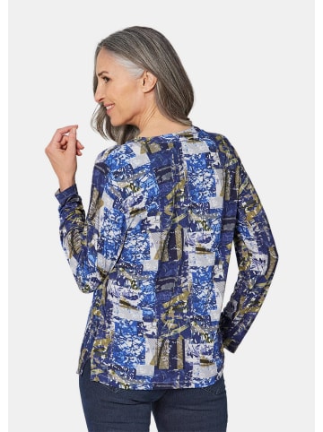 GOLDNER Tunikashirt mit Effektdruck in graphit / gemustert