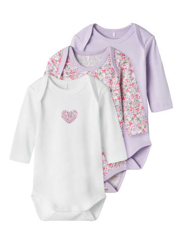 name it 3er-Pack Strampler in Pastel Lilac