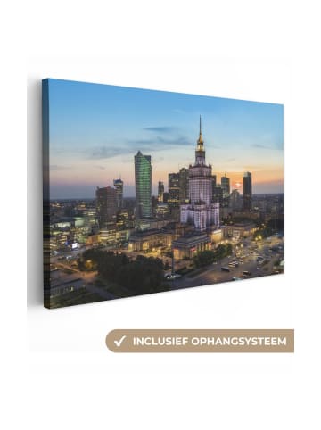 MuchoWow Leinwand bilder Erleuchtete Stadt (BxH)