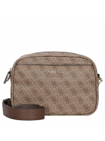 Guess Vikky II - Umhängetasche 20 cm (coal) in latte logo/brown