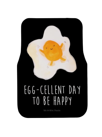 Mr. & Mrs. Panda Automatte Spiegelei Ei mit Spruch in Schwarz