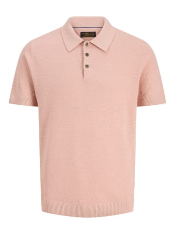 Jack & Jones Gestricktes Polo in Misty Rose