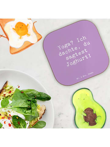 Mr. & Mrs. Panda Untersetzer Spruch Yoga Humor mit Spruch in Lavendeltraum