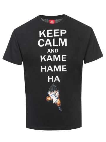 Nastrovje Potsdam T-Shirt Dragonball Keep Calm And Kamehameha in schwarz