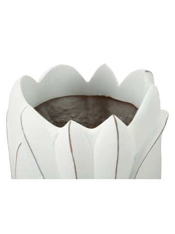 Mauro Ferretti Weiße Harzvase Ø 30,5x69 cm.