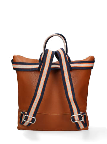 Gave Lux In einen Rucksack umwandelbare Handtasche in DARK LEATHER AND BLUE