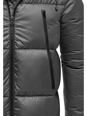 Humy Winterjacke mit Kapuze in Grau