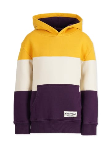 Band of Rascals Kapuzenpullover " 3C Block " in mustard-dark-purple