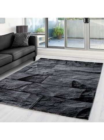 KADIMA DESIGN Teppich Handwäsche Kurzflor Steine Polypropylen Wohnzimmer