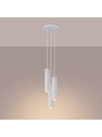 Licht-Erlebnisse Pendelleuchte (B)19.5 x (L)19.5 x (T)108 cm in Weiß