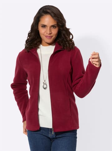 WITT WEIDEN Fleece-Jacke in dunkelrot