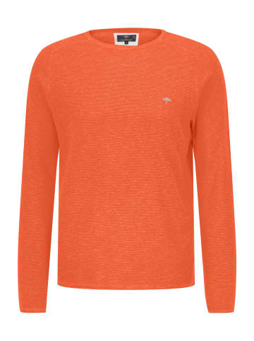 FYNCH-HATTON O-Neck, Cotton Linen in Tangerine