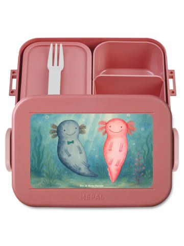 Mr. & Mrs. Panda MEPAL Bentobox Axolotl Liebe Design ohne Spruch in Rot Pastell