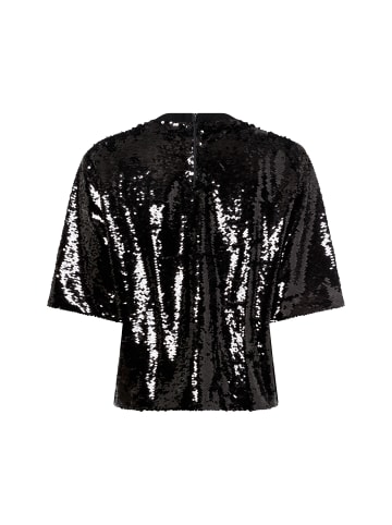 Marie Lund Paillettenshirt in schwarz