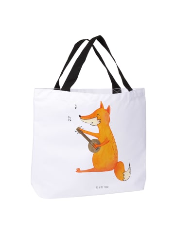 Mr. & Mrs. Panda Tote Bag Fuchs Gitarre ohne Spruch in Weiß