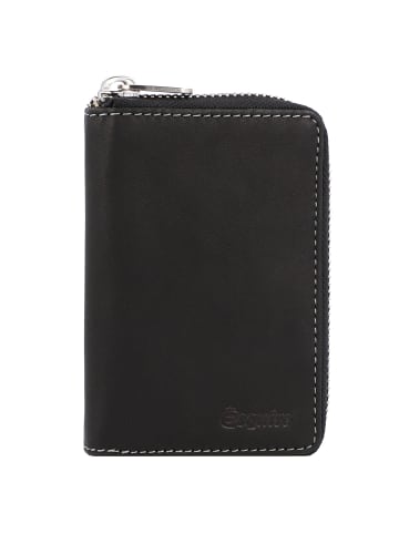 Esquire Oslo Dallas Geldbörse RFID Leder 8 cm in schwarz