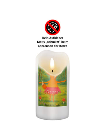 Mr. & Mrs. Panda Wachskerze Fuchs Ballerina Design ohne Spruch in Weiß