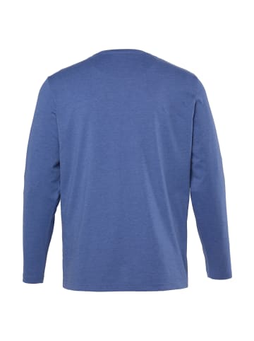 Men Plus Kurzarm T-Shirt in atlantikblau