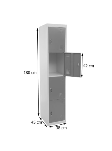 MCW Schließfach Preston, Blau