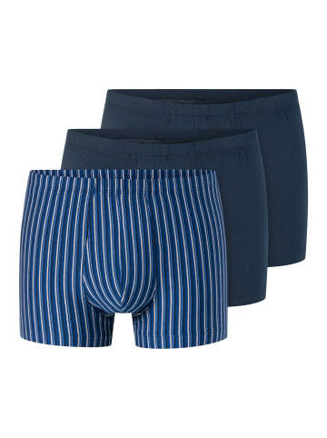 Schiesser Retro Short / Pant 95/5 Essentials in Dunkelblau / blau