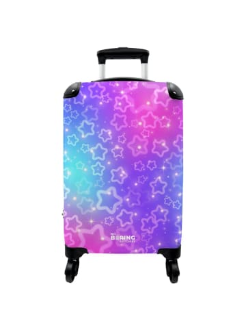 NoBoringSuitCases Suitcase Zauberhaftes Sternendesign in Pink, Blau
