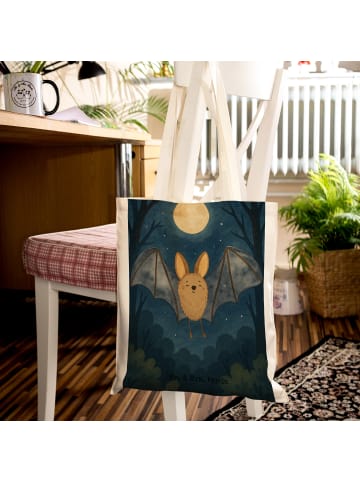 Mr. & Mrs. Panda Tasche Fledermaus Flügel Design ohne Spruch in Weiß