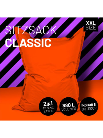 Lumaland Luxury Riesensitzsack XXL Sitzsack - 380l - Orange