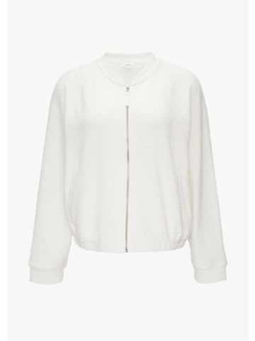 s.Oliver Sweatshirt Jacke langarm in Creme