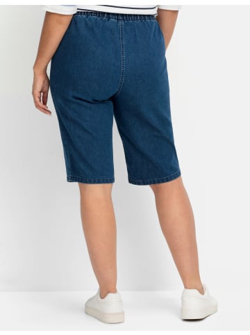 sheego Bermudas in blue denim