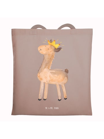 Mr. & Mrs. Panda dokumententasche Lama König ohne Spruch in Braun Pastell