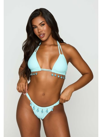 Moda Minx Bikinioberteil Selene Droplet Double Strap Triangle Top in Blue