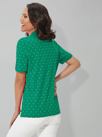 WITT WEIDEN Poloshirt in smaragd-getupft