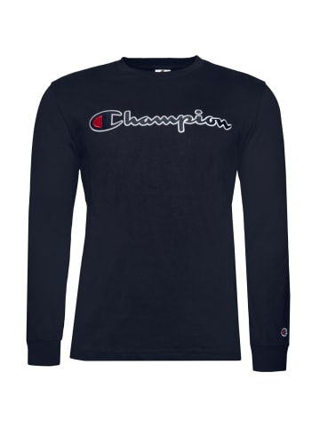 Champion Langarmshirt Crewneck in dunkelblau