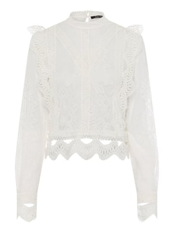 Marc Aurel Spitzenbluse in light cream